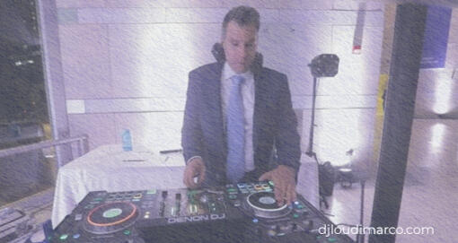 DJ Lou DiMarco at the National Constitution Center in Philly. DJ Lou DiMarco performing at a corporate event at the National Constitution Center in Philadelphia. Mixing music live for a professional event with premium sound and lighting.